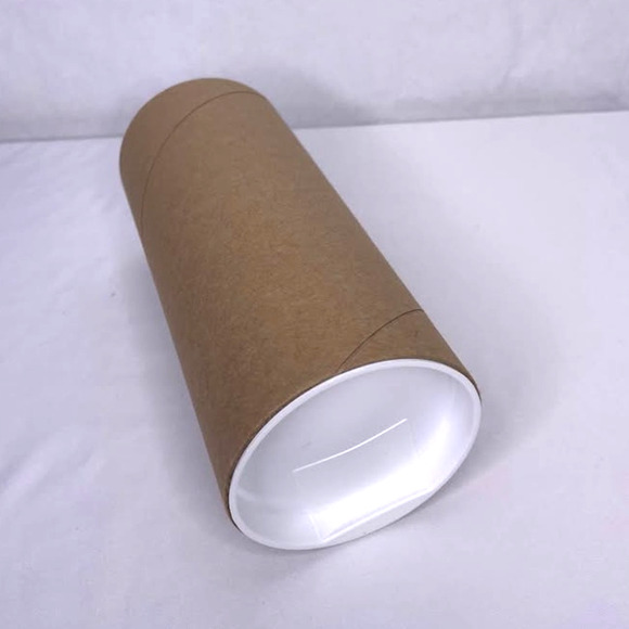 Pack of 10- Kraft Mailing Tubes with End Caps 3×6″ Recyclable, 3‑ply, Snap Caps - Picture 2 of 7